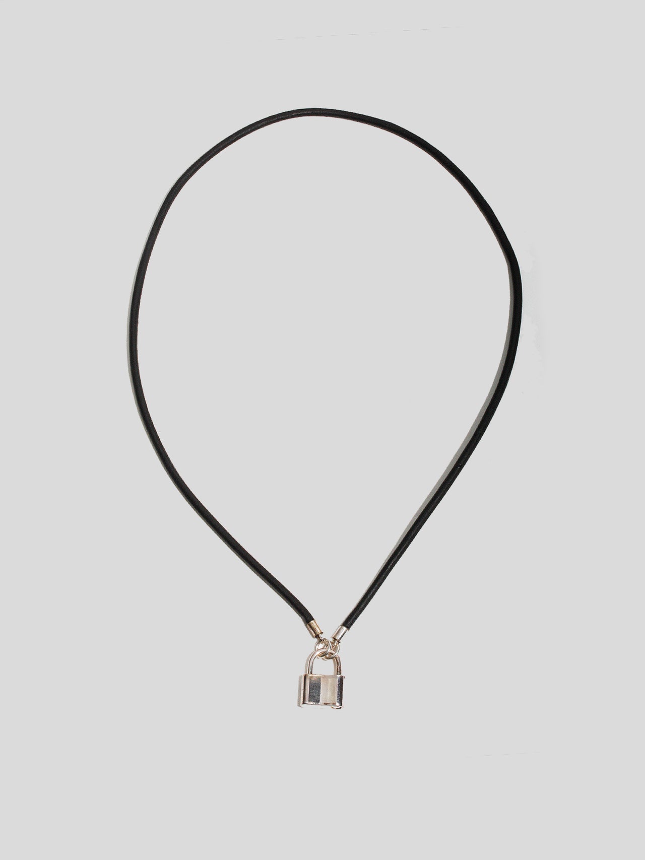 Padlock Leather Necklace - Archival Collection