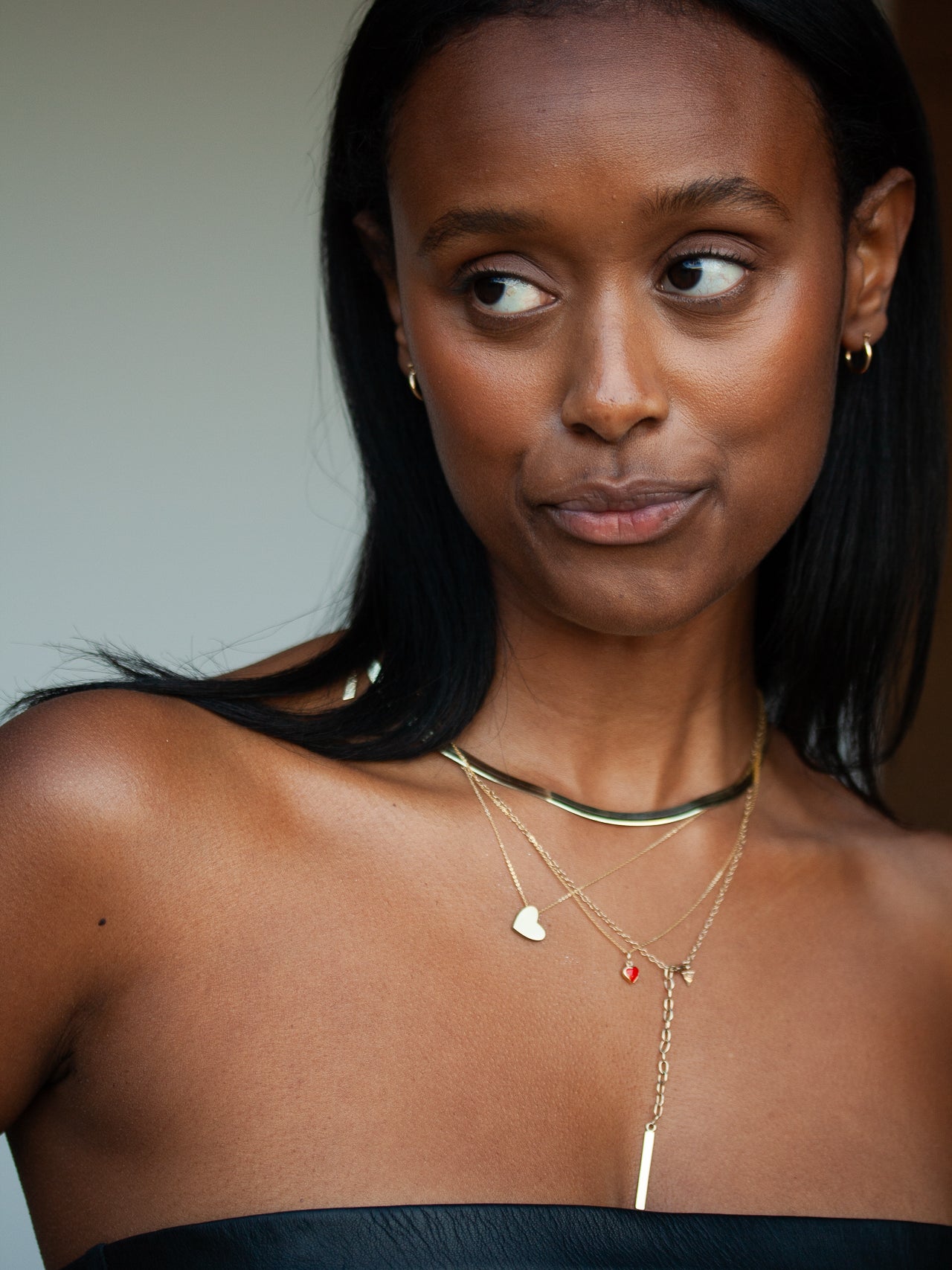 Jersey Herringbone Necklace - Archival Collection