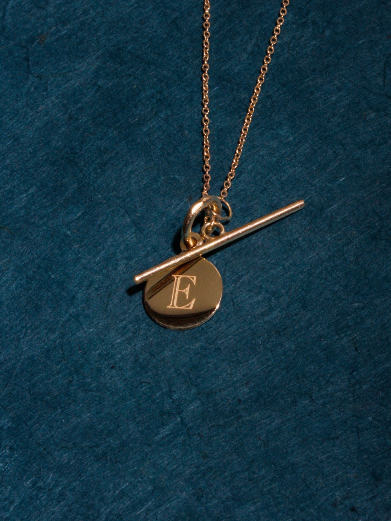 Mini Disk & Toggle Necklace