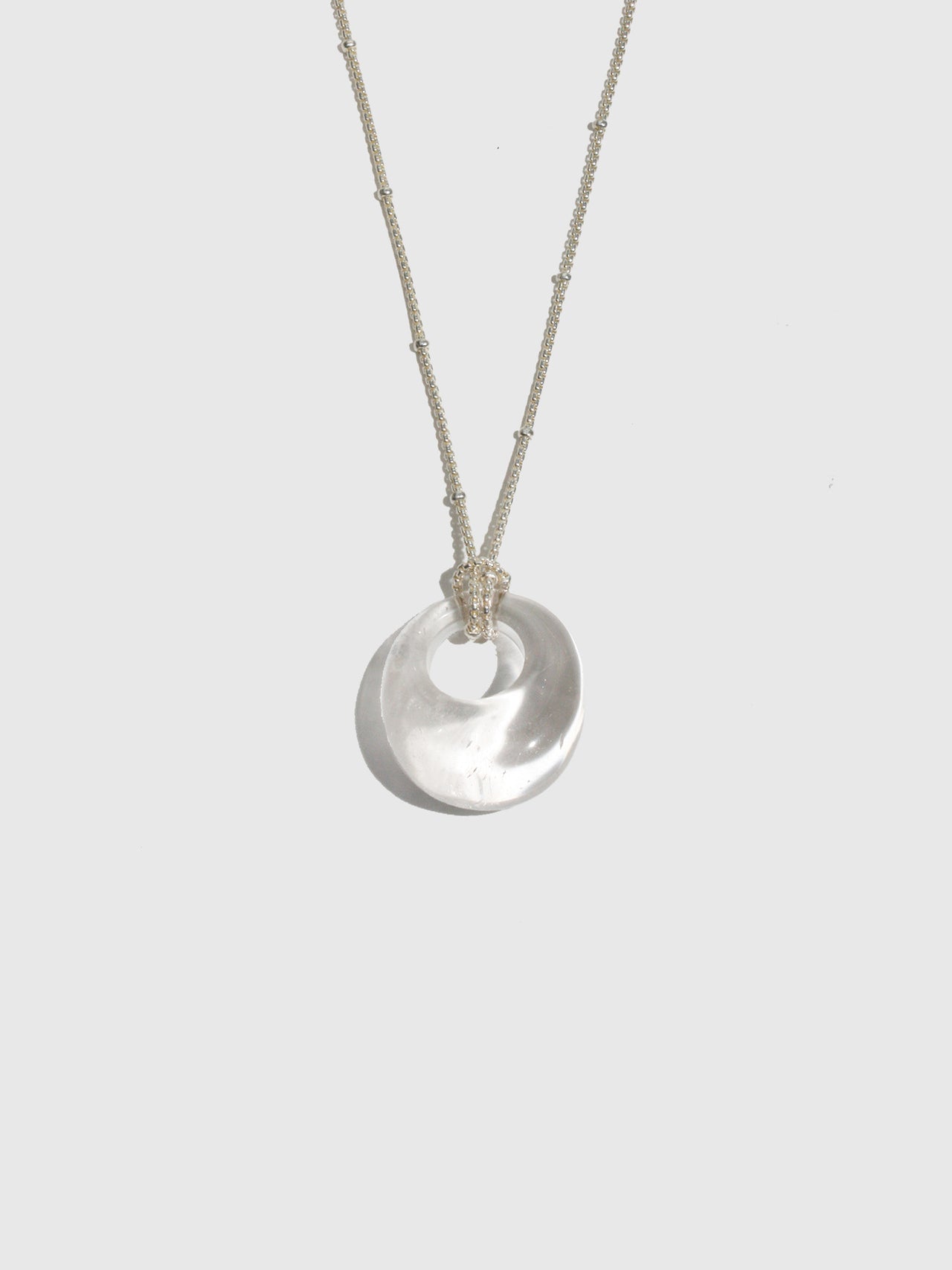 Clear Quartz Satellite Necklace - Archival Collection
