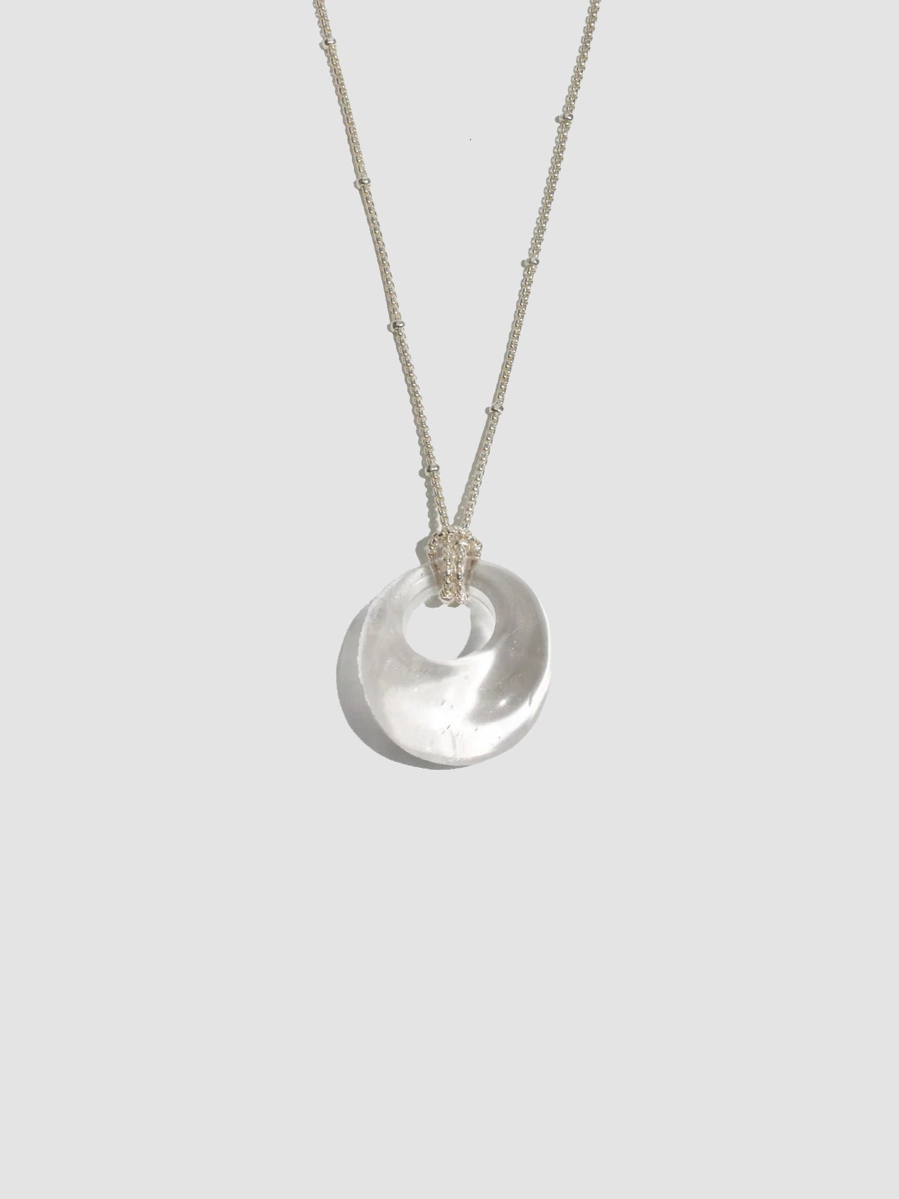 Clear Quartz Satellite Necklace - Archival Collection