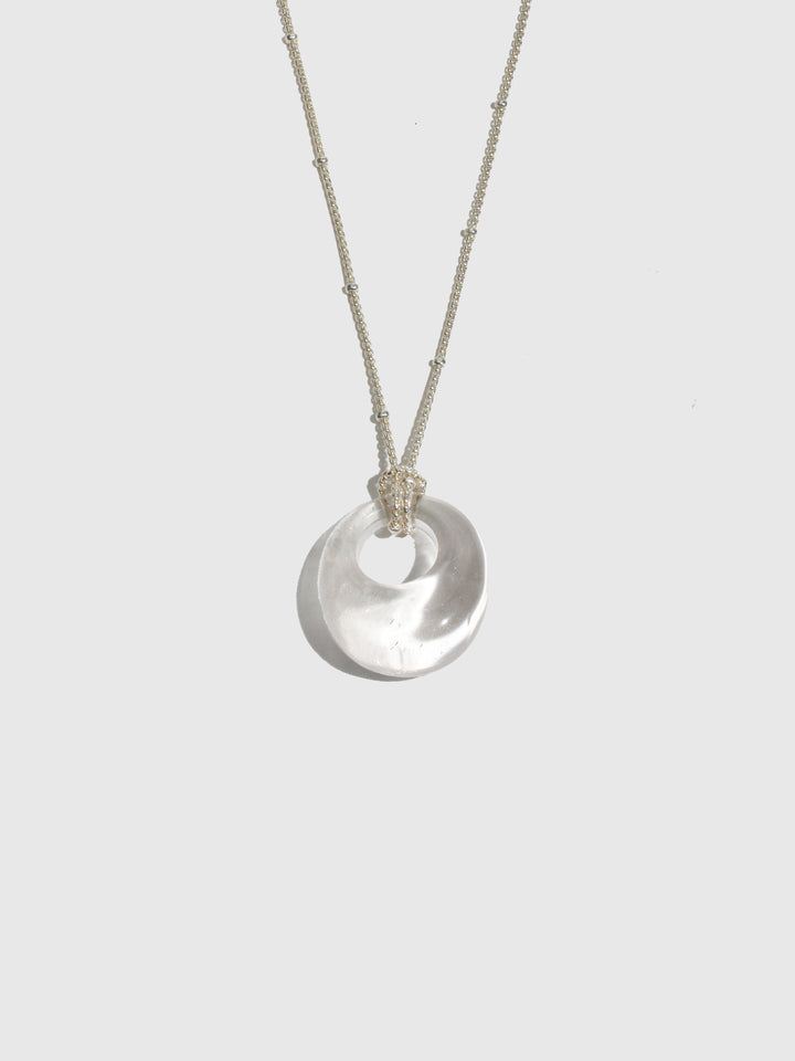 Clear Quartz Satellite Necklace - Archival Collection