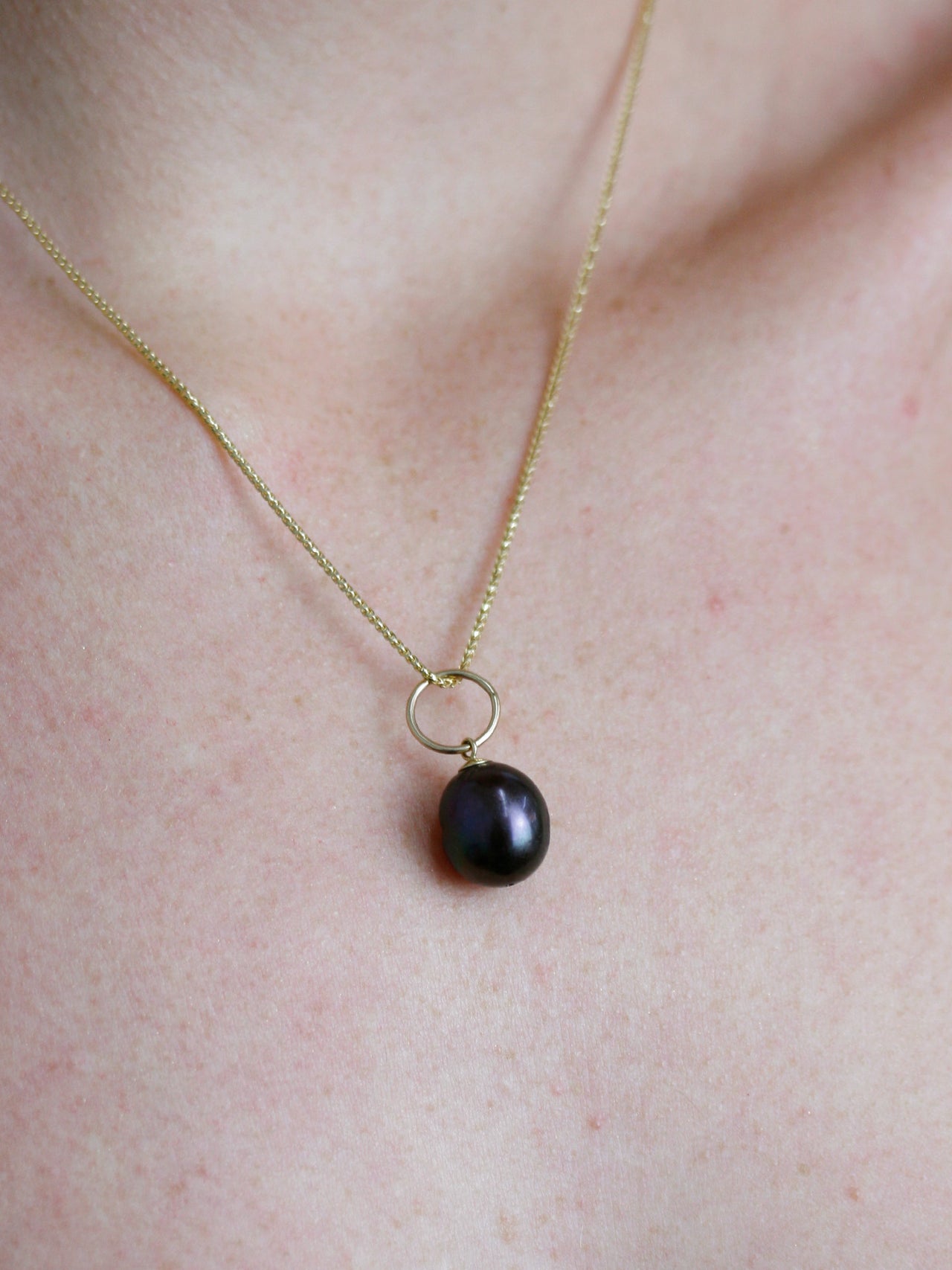 Black Pearl Pendant - Archival Collection