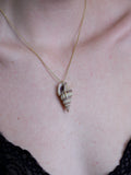 Stripe Conch Shell Pendant - Archival Collection
