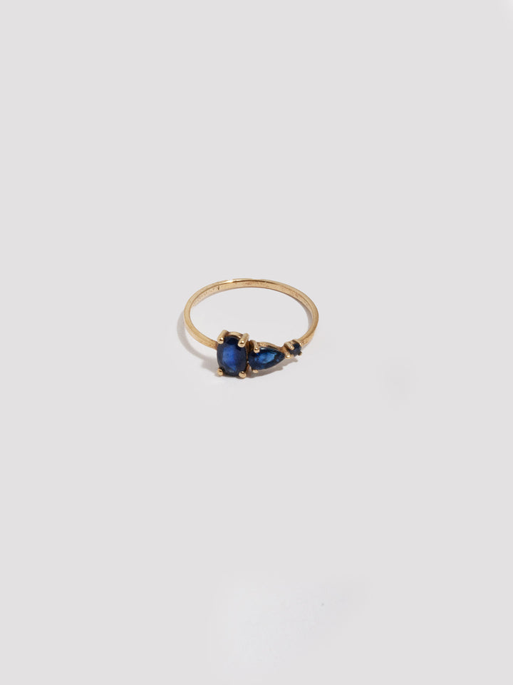 Multi-Faceted Sapphire Ring - Archival Collection