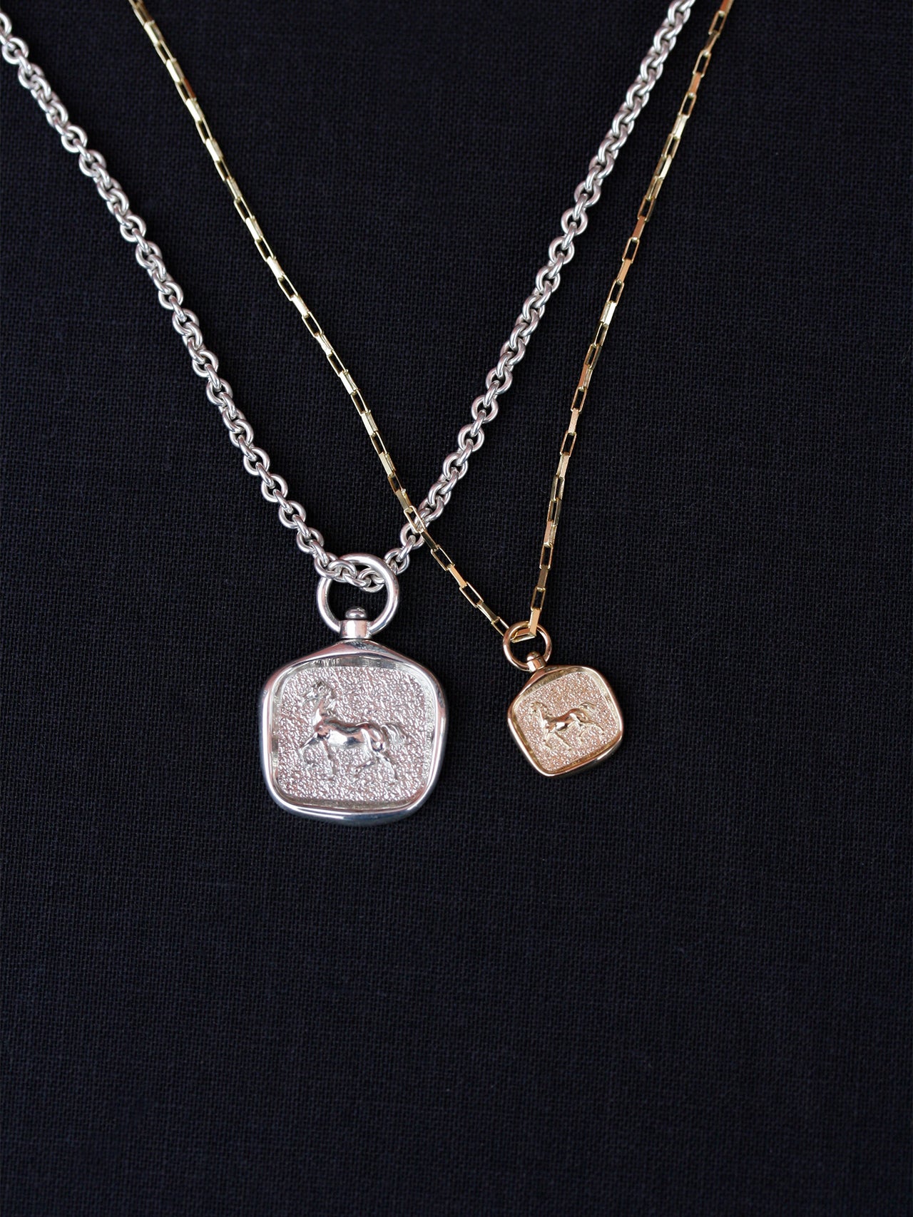 Mini Fire Horse Medallion