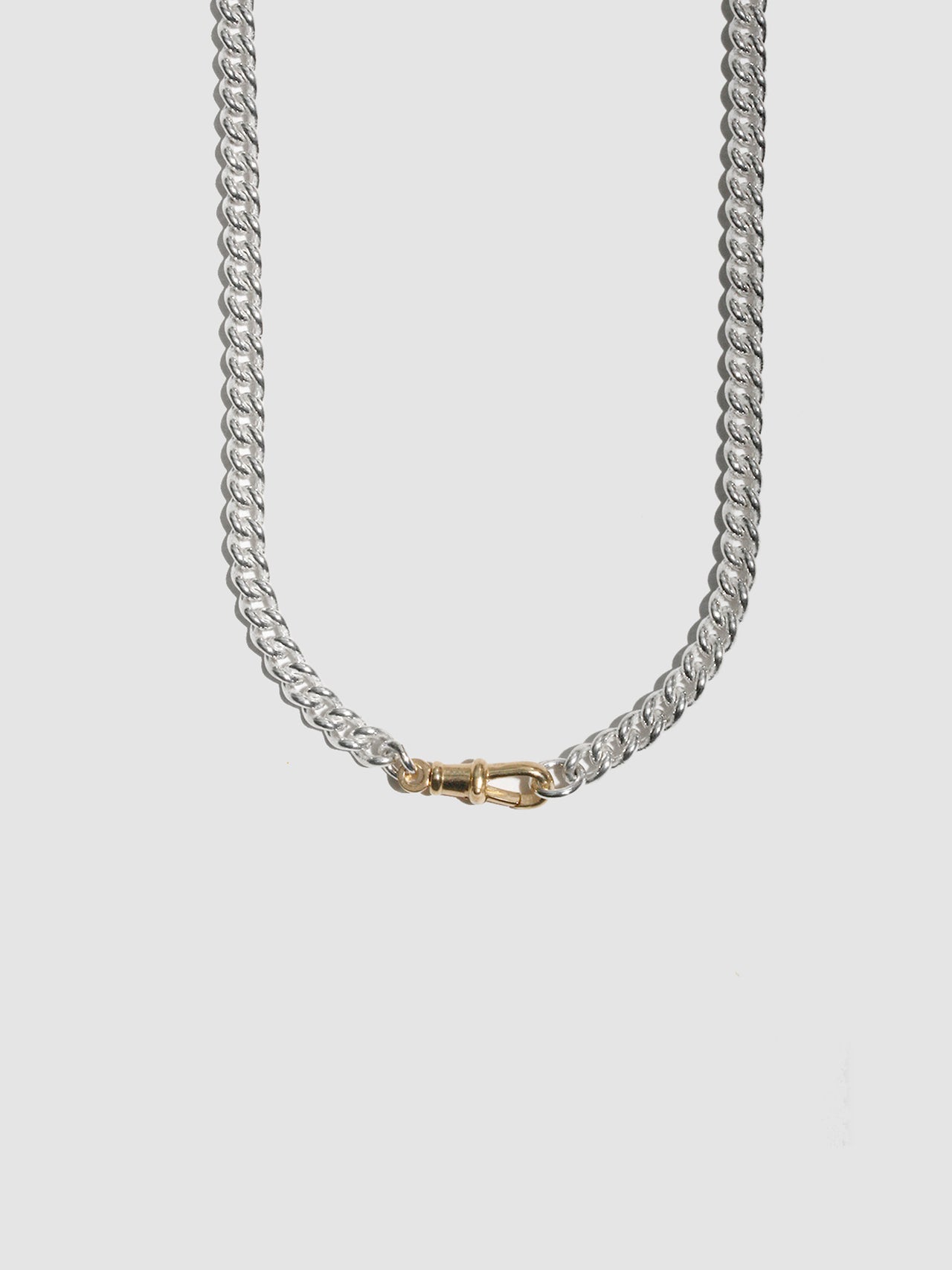 Mixed Metal Vintage Clip Necklace