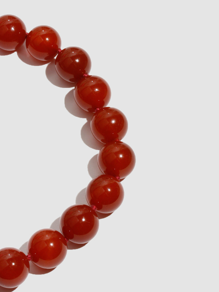 Globo Carnelian Necklace - Archival Collection