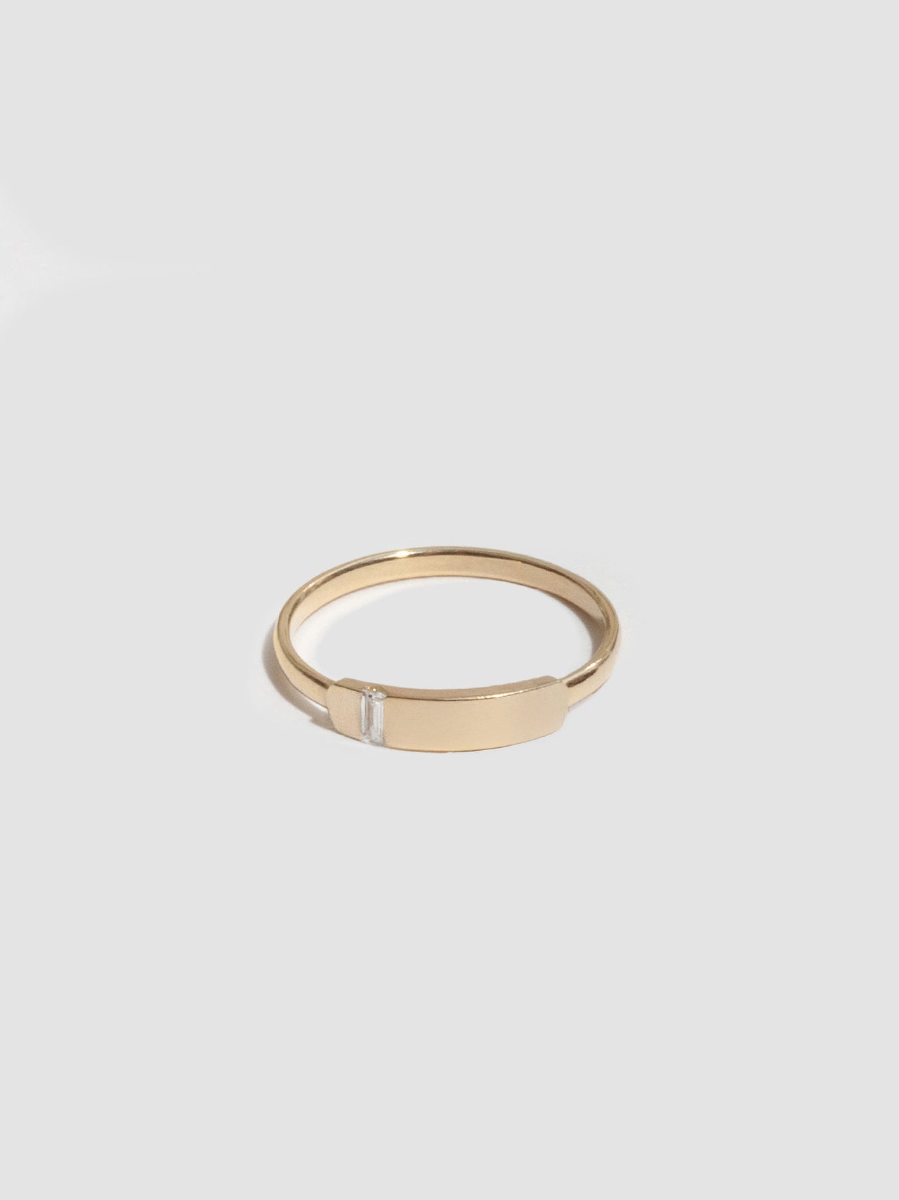 Lil' Diamond Slice ID Ring