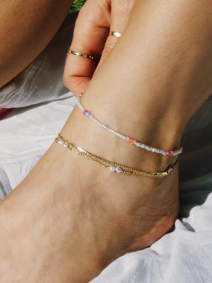 Solid Petite Havana Chain Anklet