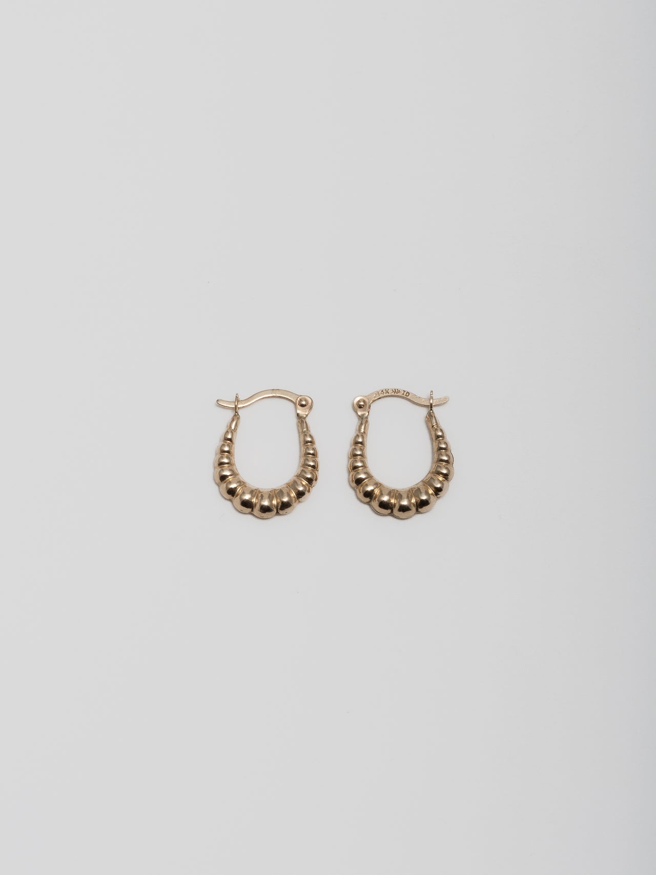 product image of yellow gold bolla hoops shot on white background