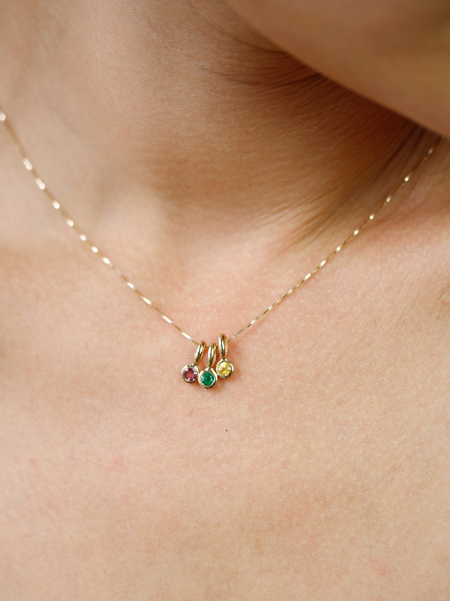 Emerald Bezel Pendant