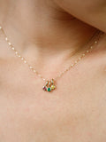 Emerald Bezel Pendant