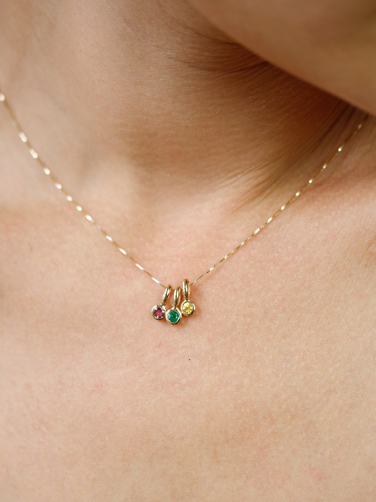 Emerald Bezel Pendant