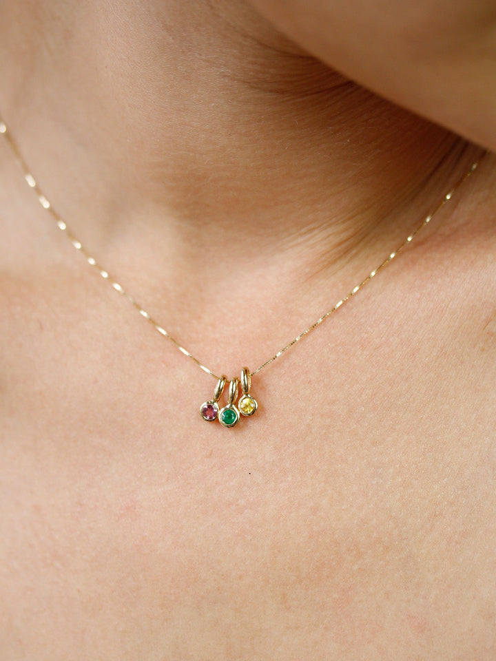 Emerald Bezel Pendant
