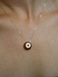 Carnelian Coin Necklace