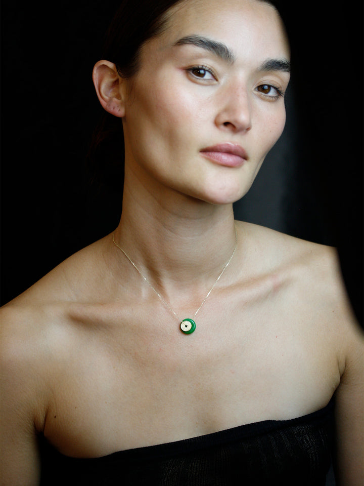 Jade Coin Necklace