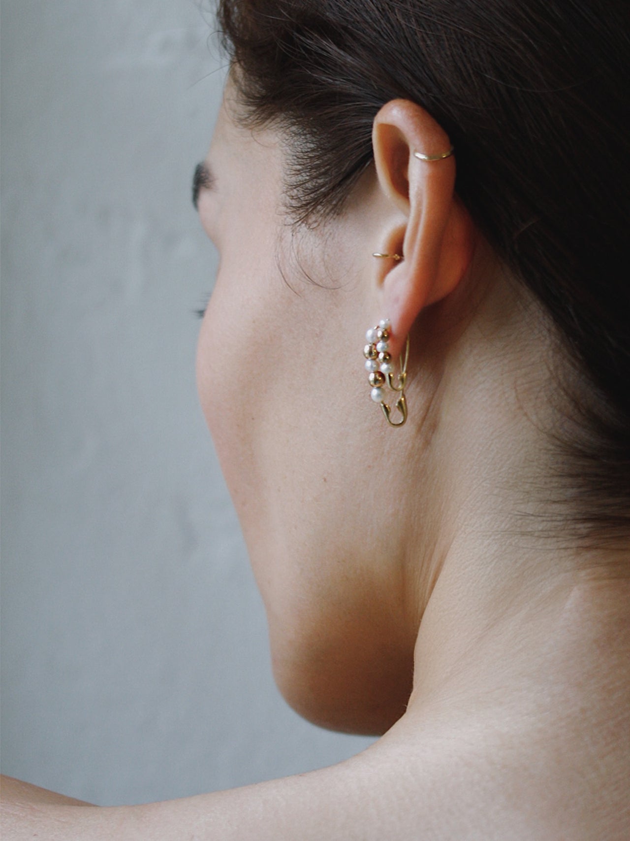 Mini Friendship Bead & Pearl Safety Pin