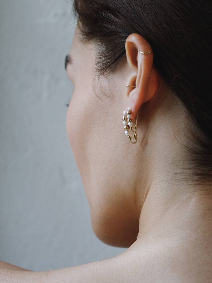 Mini Friendship Bead & Pearl Safety Pin