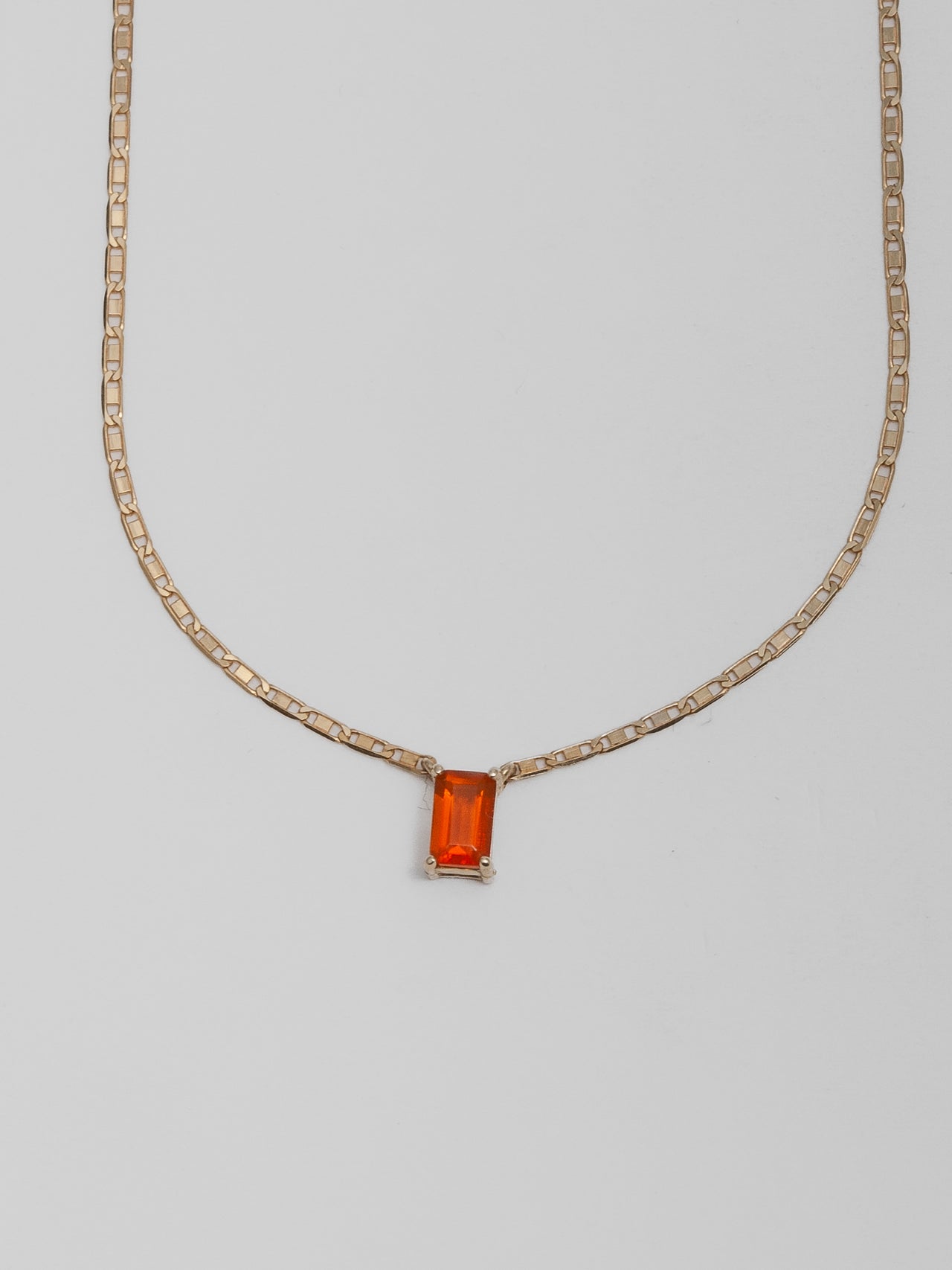 Fire Opal Valentino Necklace
