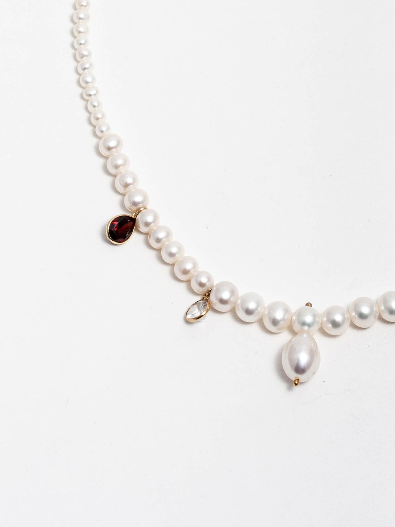 Zelda Pearl Charm Necklace
