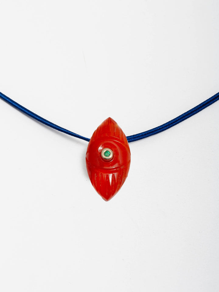 Evil Eye Vermilion on Cord - Archival Collection