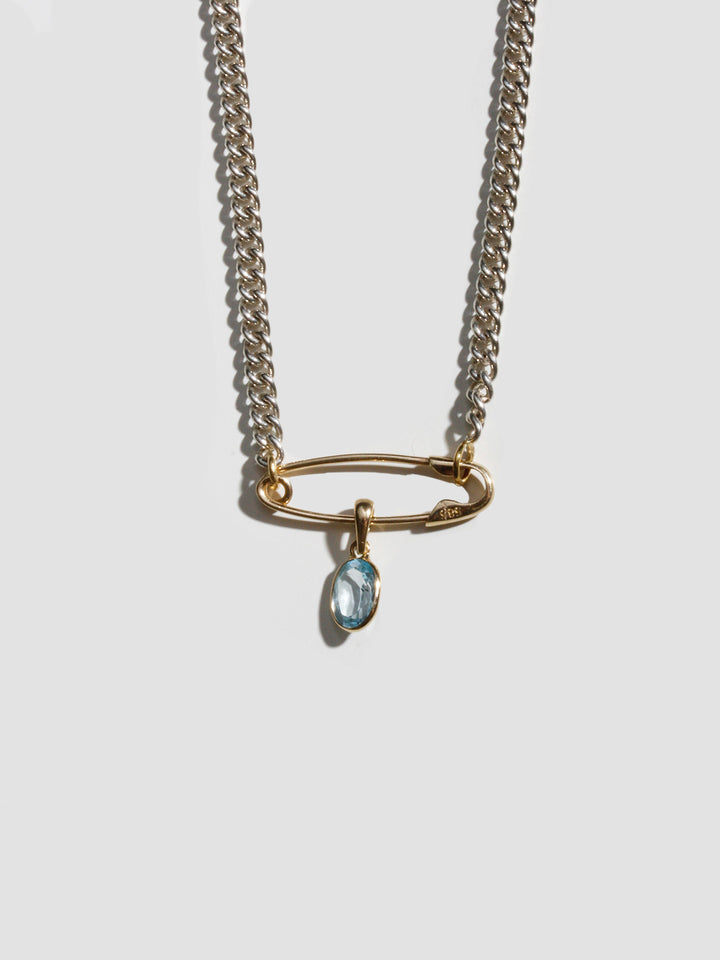 Petite Industrial Safety Pin Necklace