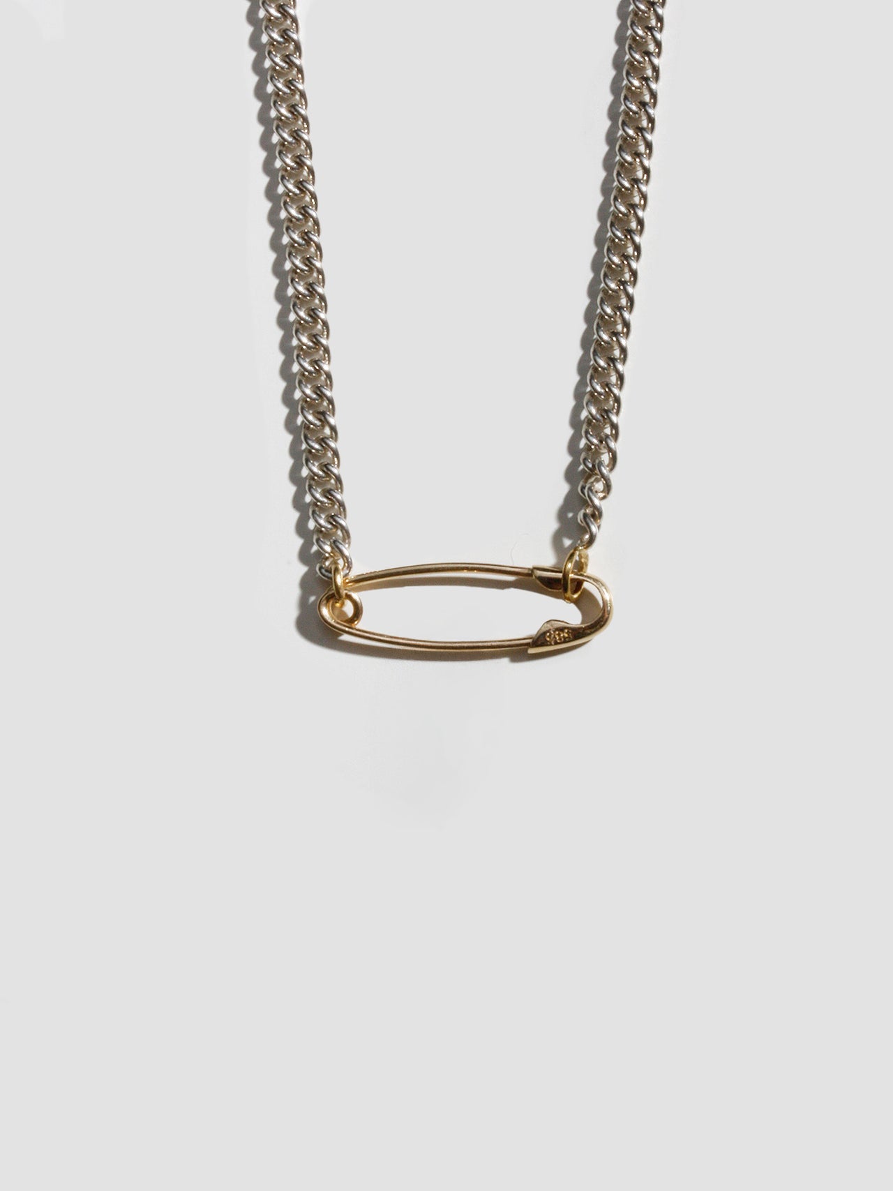 Petite Industrial Safety Pin Necklace