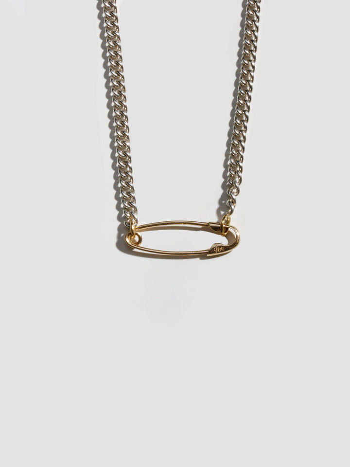 Petite Industrial Safety Pin Necklace