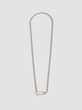 Petite Industrial Baguette Safety Pin Necklace