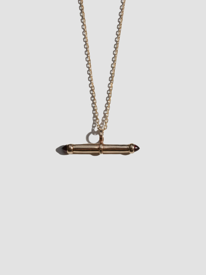 Stone Barbell Pendant