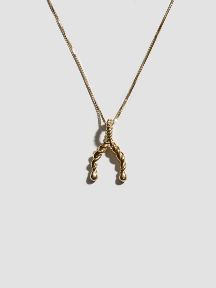 Spiral Wishbone Pendant