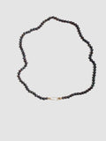 Black Pearl Safety Pin Necklace