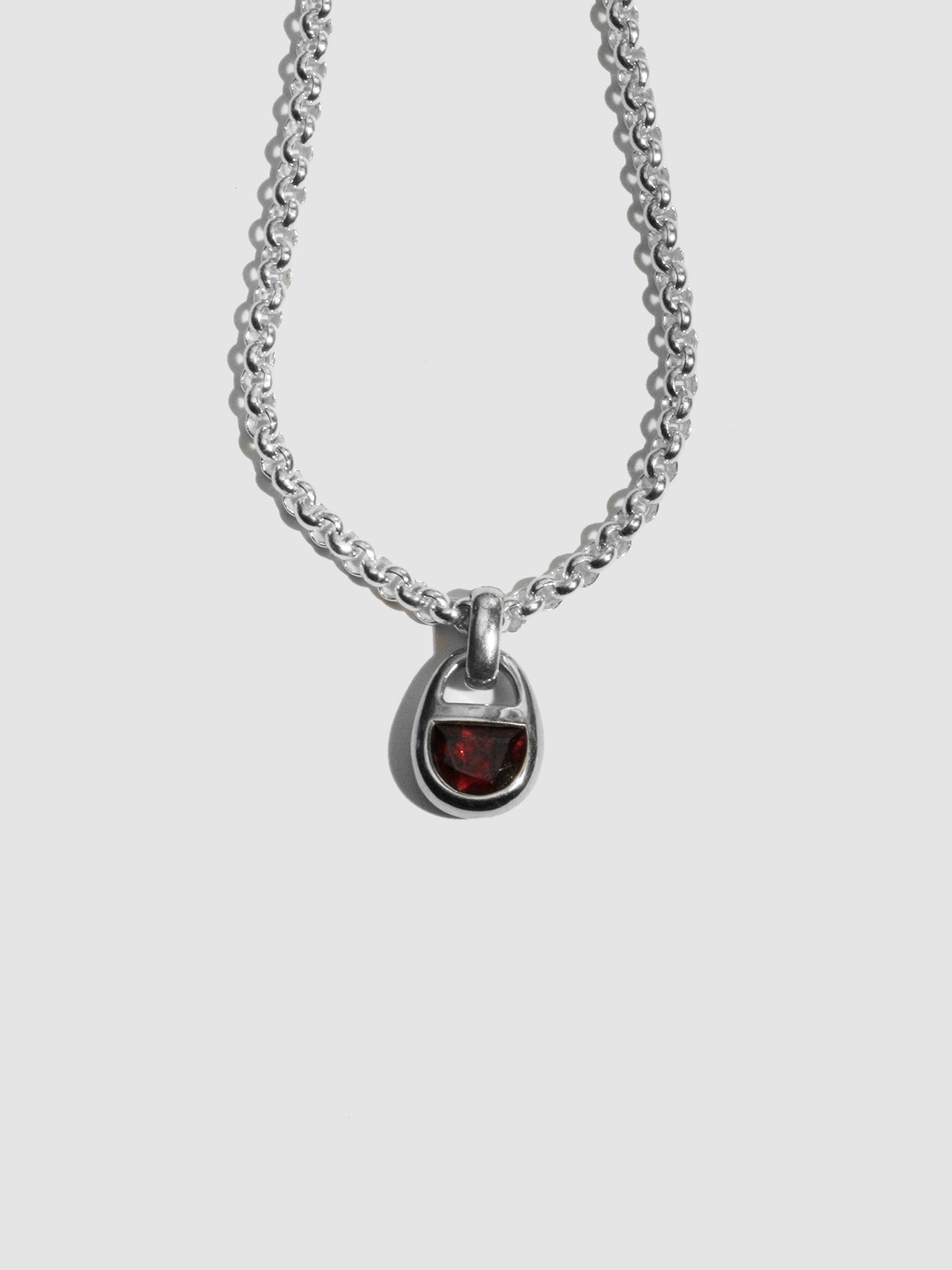 Half Moon Locket Pendant