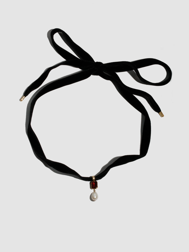 Crimson Pearl Choker
