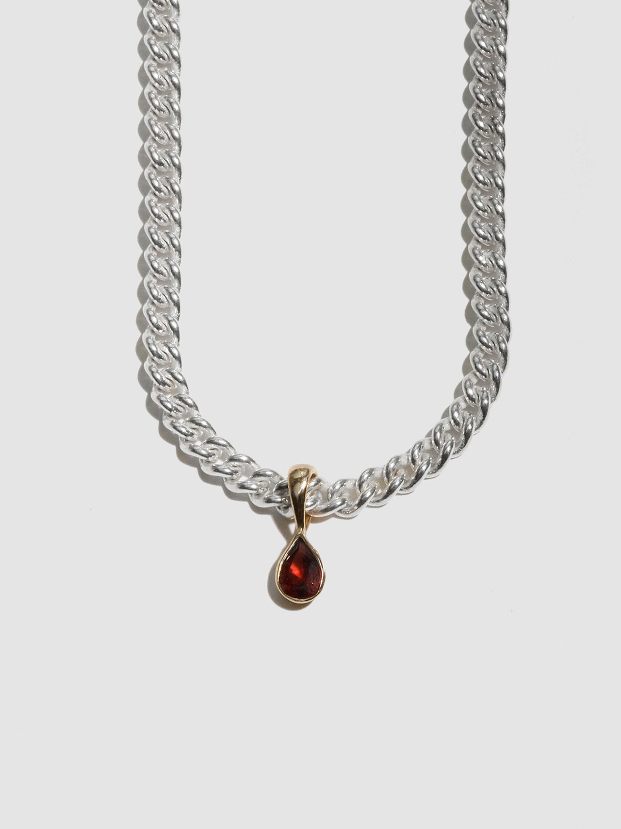 Teadrop Bezel Pendant - Archival Collection