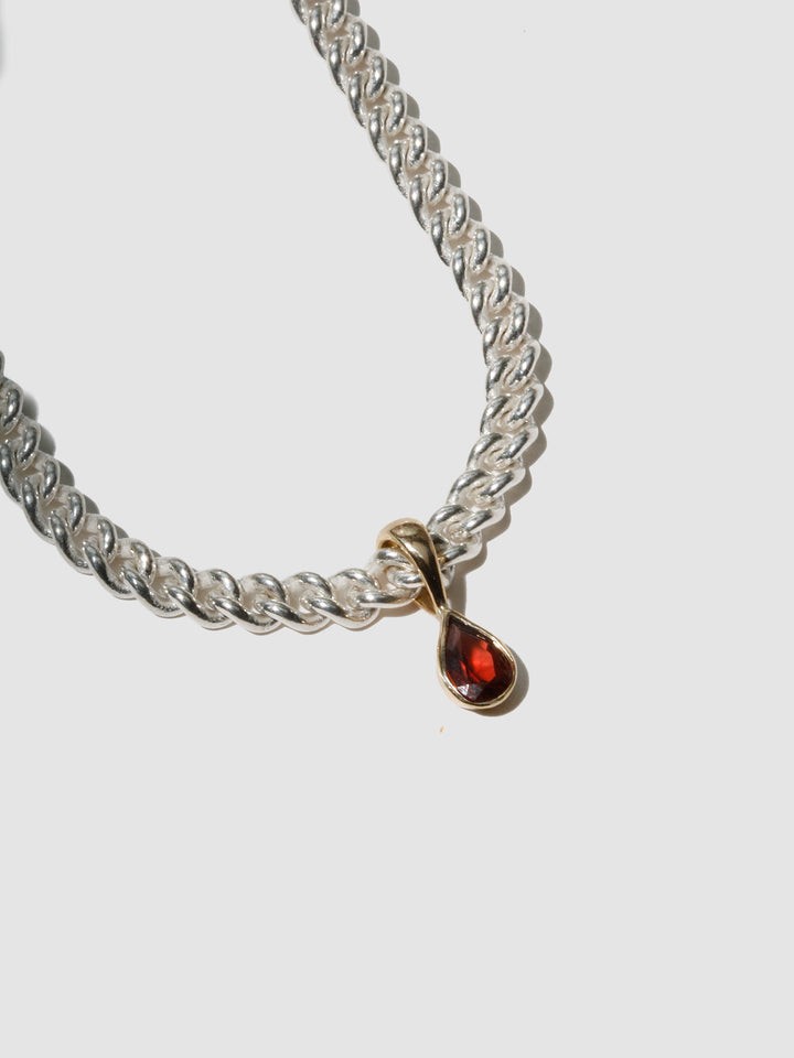 Teadrop Bezel Pendant - Archival Collection