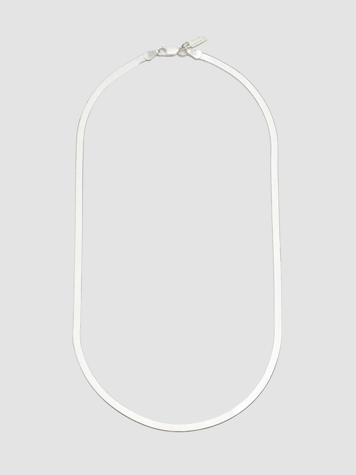Sterling Silver Herringbone Necklace – Loren Stewart