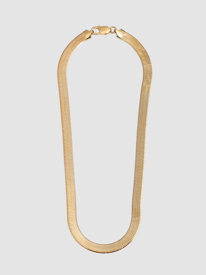 Vermeil XL Herringbone Necklace