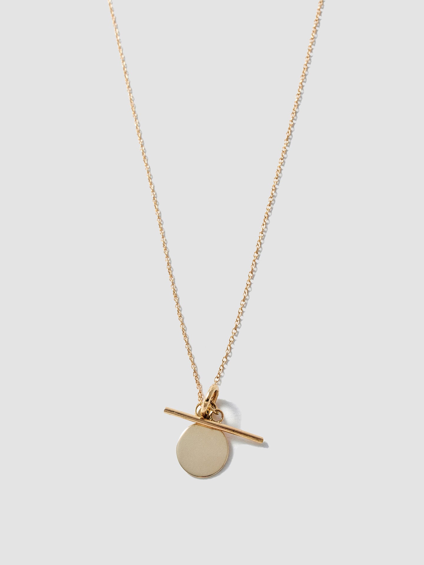 Mini Disk & Toggle Necklace – Loren Stewart
