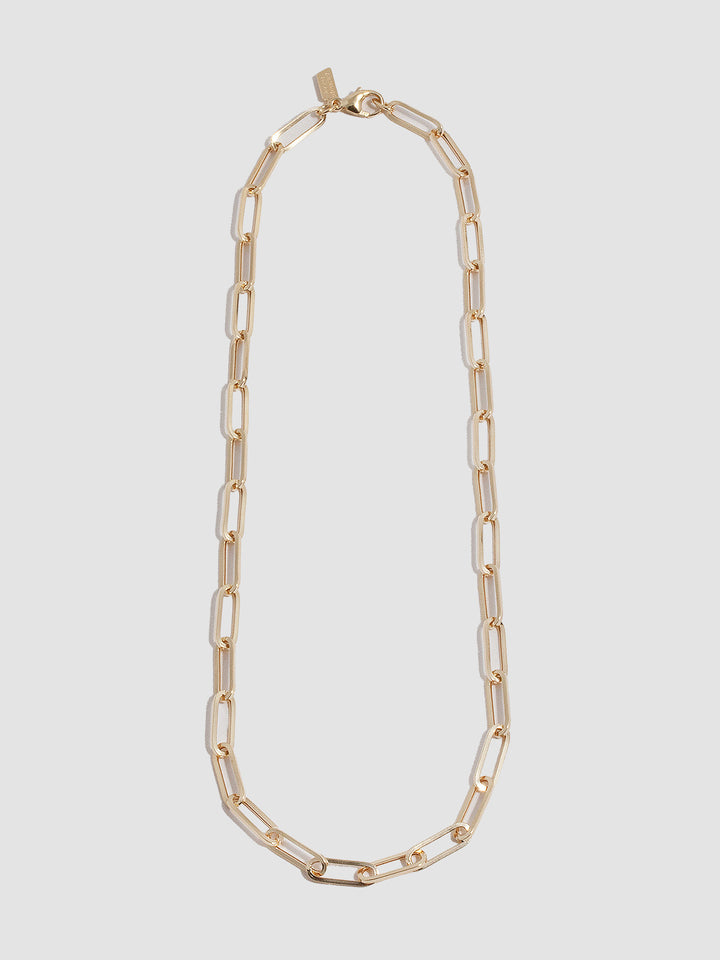 14kt Yellow Gold Hollow Long Link Chain