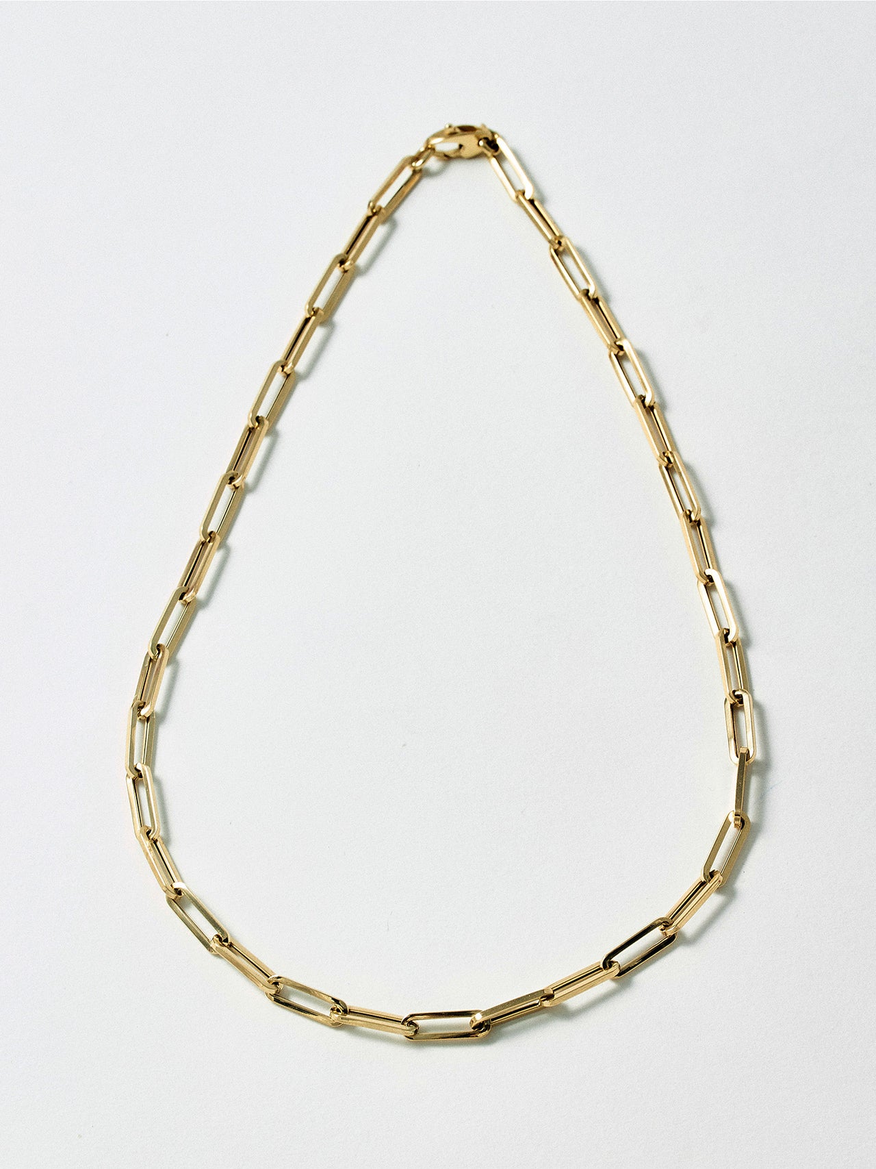 14kt Yellow Gold Hollow Long Link Chain