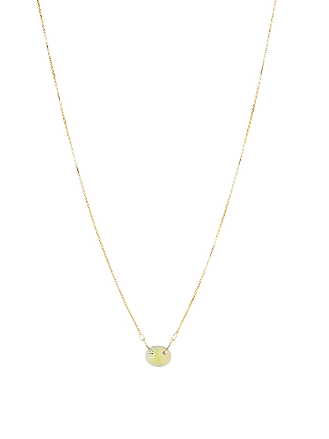 Opal Button Necklace - Archival Collection