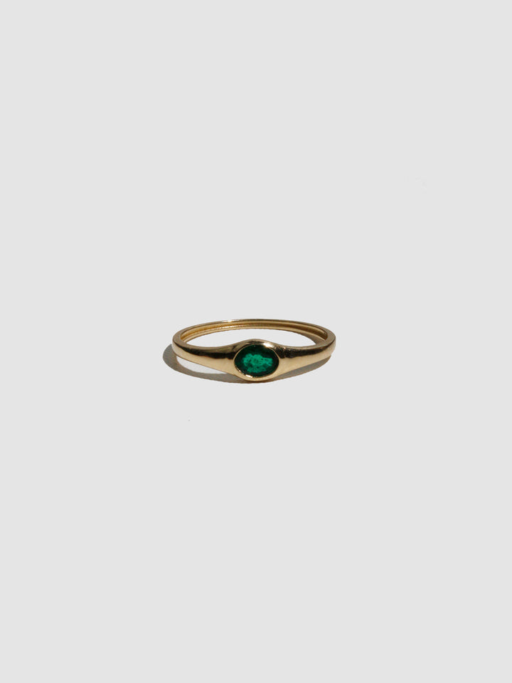 Mini Emerald Signet