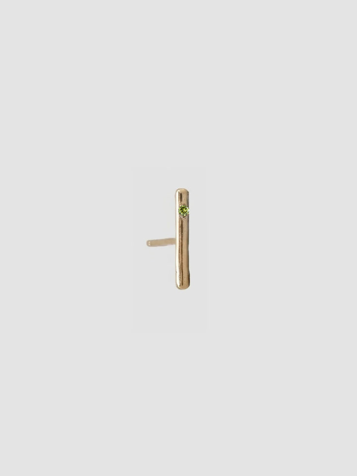 Peridot Solo Rod Stud