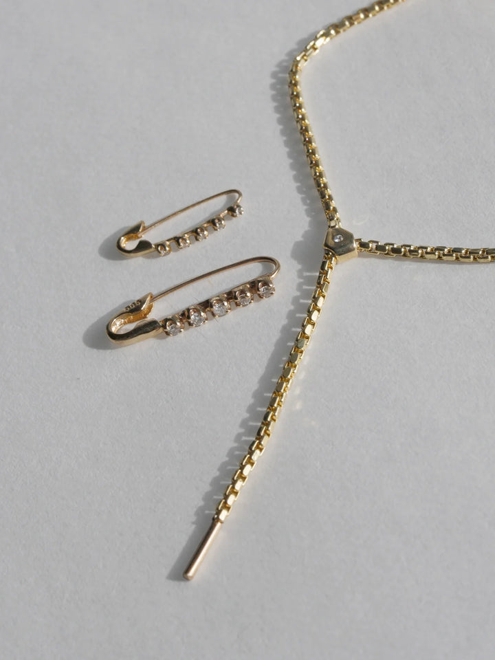 Diamond Prong Safety Pin