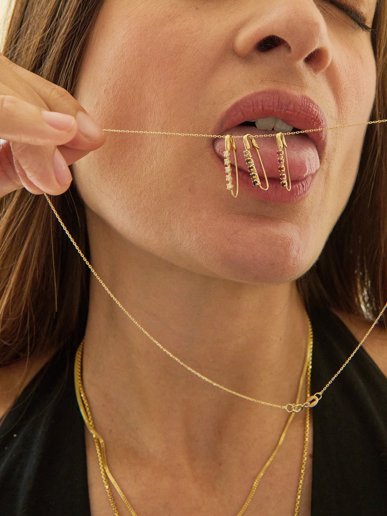 Diamond Prong Safety Pin