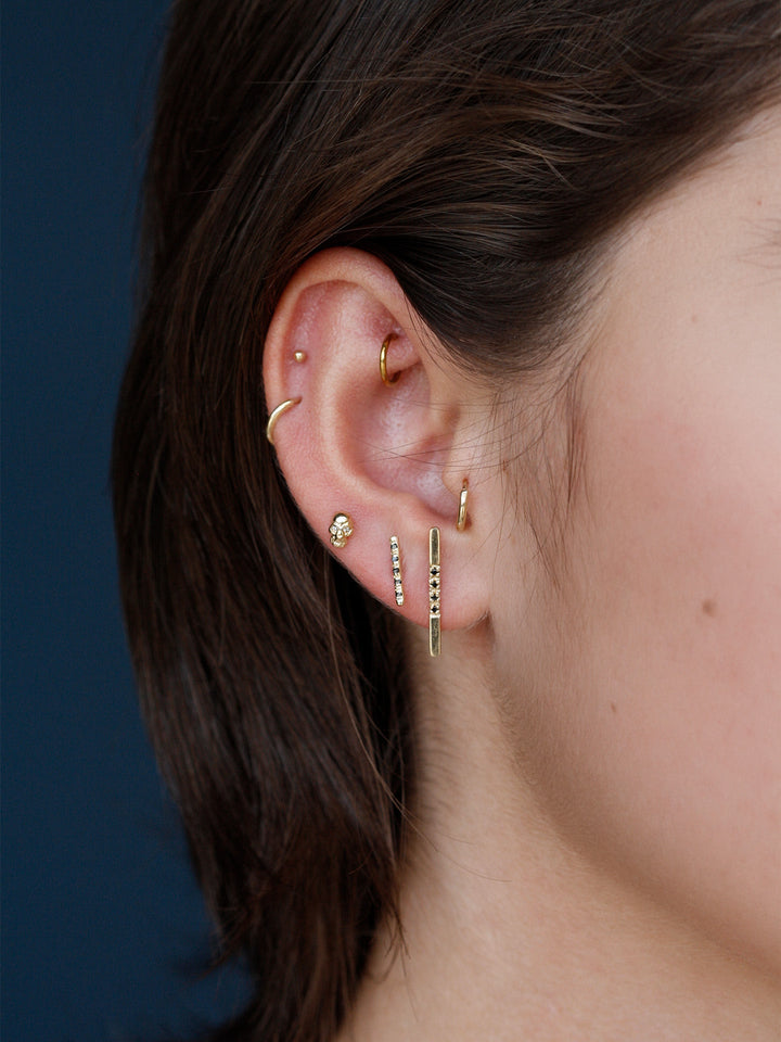 Mini Diamond Skull Stud