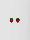Strawberry Studs pictured on white backdrop.