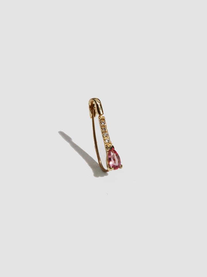 Mini Gemstone Diamond Safety Pin